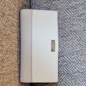 Chic White and Gray Wallet